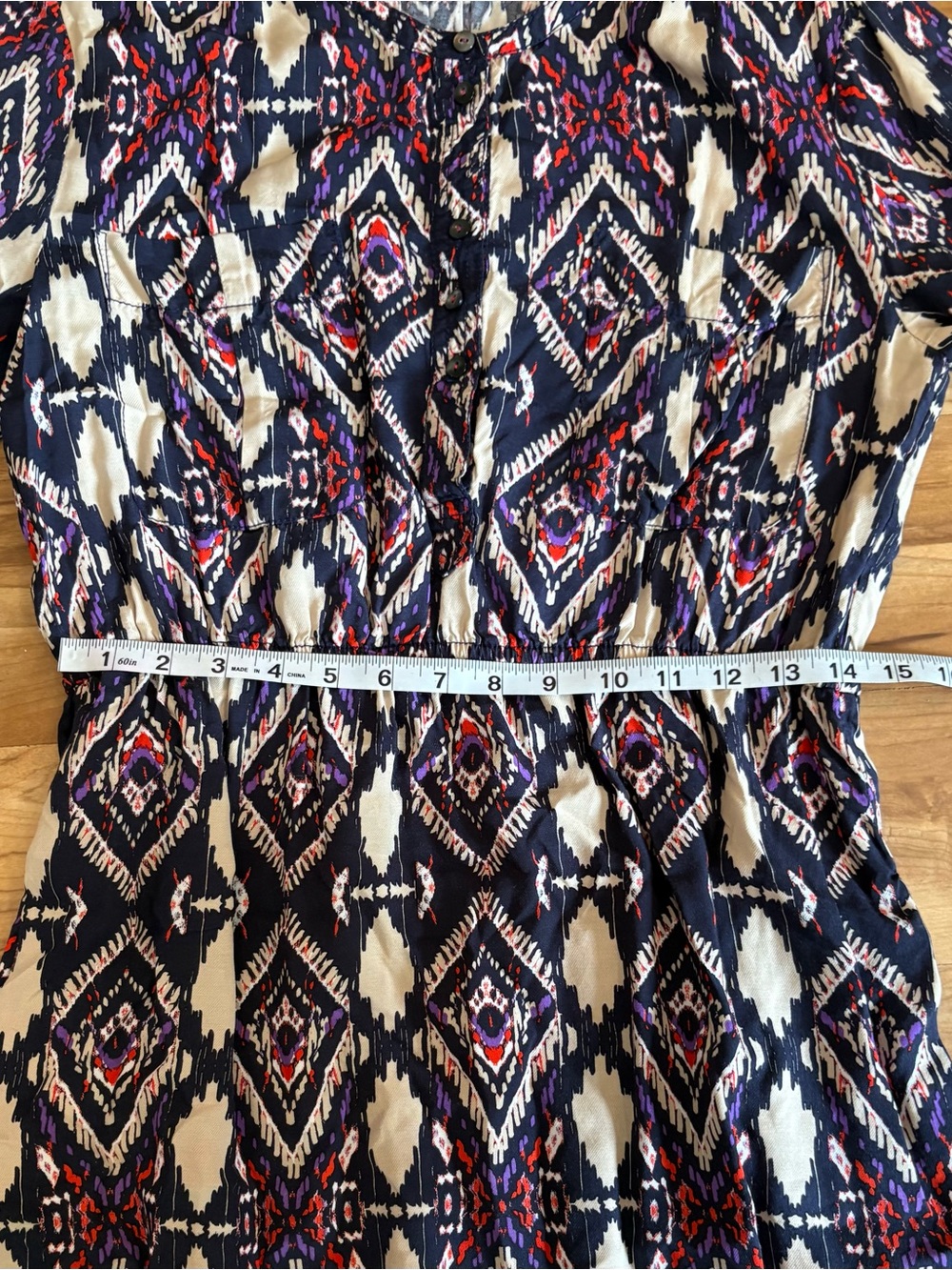 Anthropologie x Holding Horses Mira Ikat Western Dress, Size 4 - Picture 9 of 12
